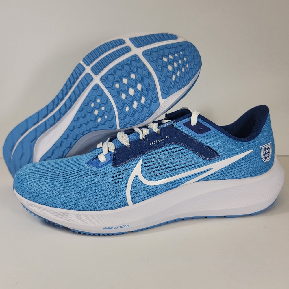 Nike Pegasus 40 England Blue Shoes 3 Lions Soccer FN0017-400 Men's Size 7-13
